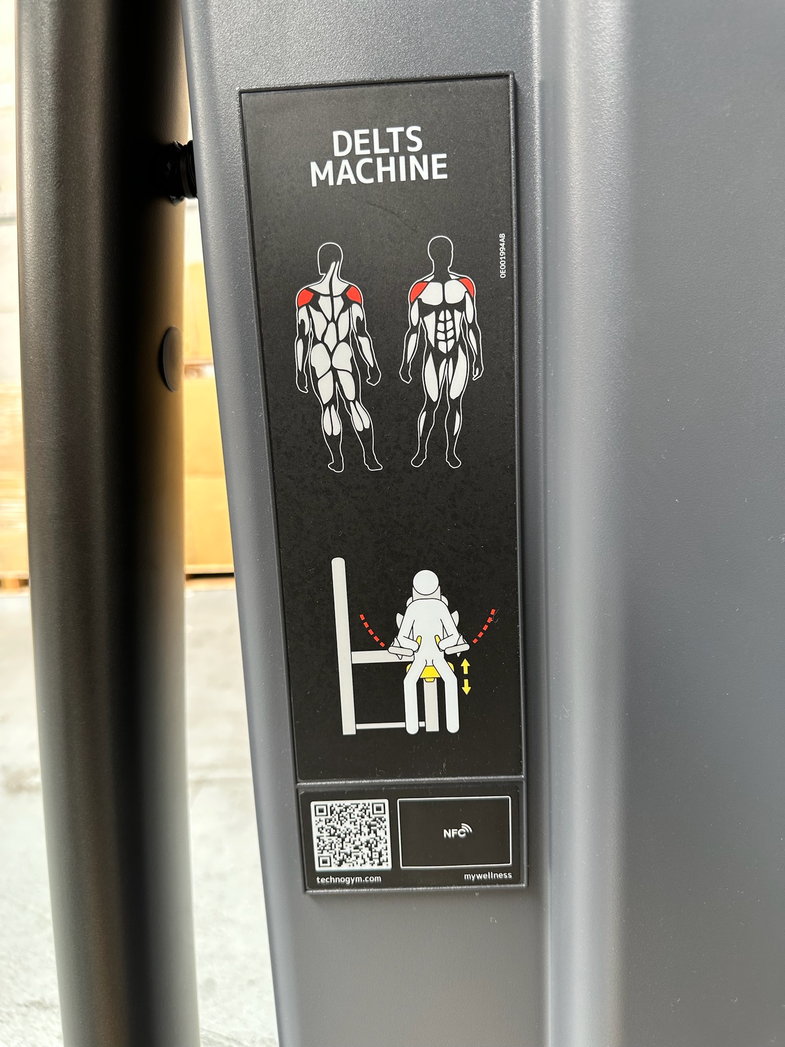 Delts Machine Technogym ML93 Selection 900 Meteor Black – Image 6