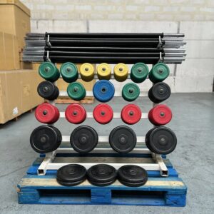 Pump Set Rack + 15 Bars– 281 kg of Plates