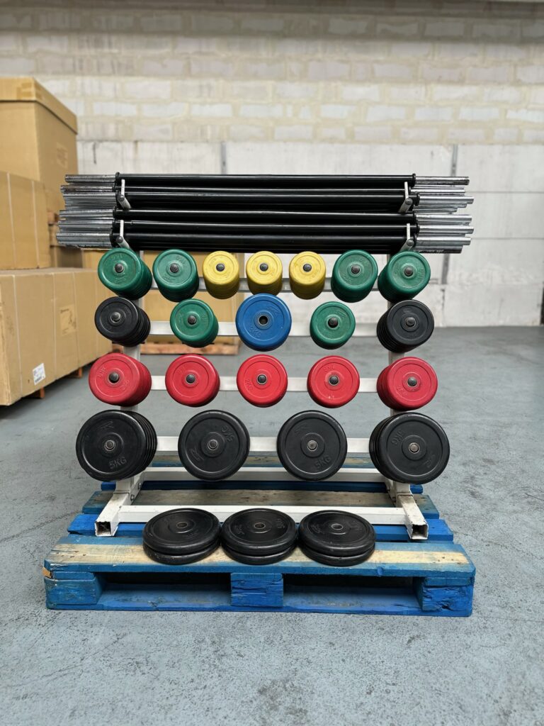 Pump Set Rack + 15 Bars– 281 kg of Plates Fitness