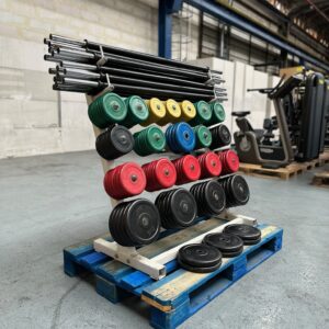 Pump Set Rack + 15 Bars– 281 kg of Plates Fitness