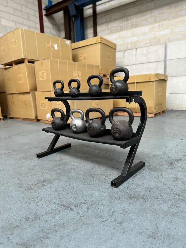 Set of 8 Cast Iron Kettlebells Fitness
