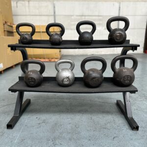 Set of 8 Cast Iron Kettlebells Fitness