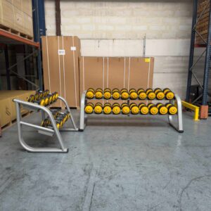 15 Pairs of Dumbbells 14-42 kg + 2 racks Panatta