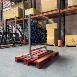 Epoxy Dumbbell Set with Storage Rack Fitness