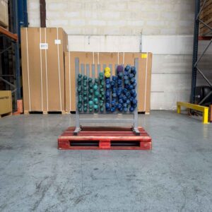 Epoxy Dumbbell Set with Storage Rack Fitness